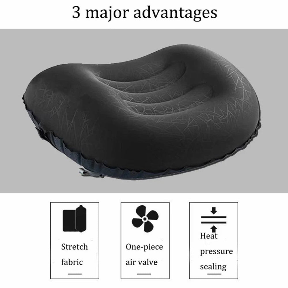 GM-SIP10 Inflatable Camping Pillows Fabric+TPU Blow Up Air Pillow with Strap for Camping Hiking GM-SIP10 Inflatable Camping Pillows Fabric+TPU Blow Up Air Pillow with Strap for Camping Hiking